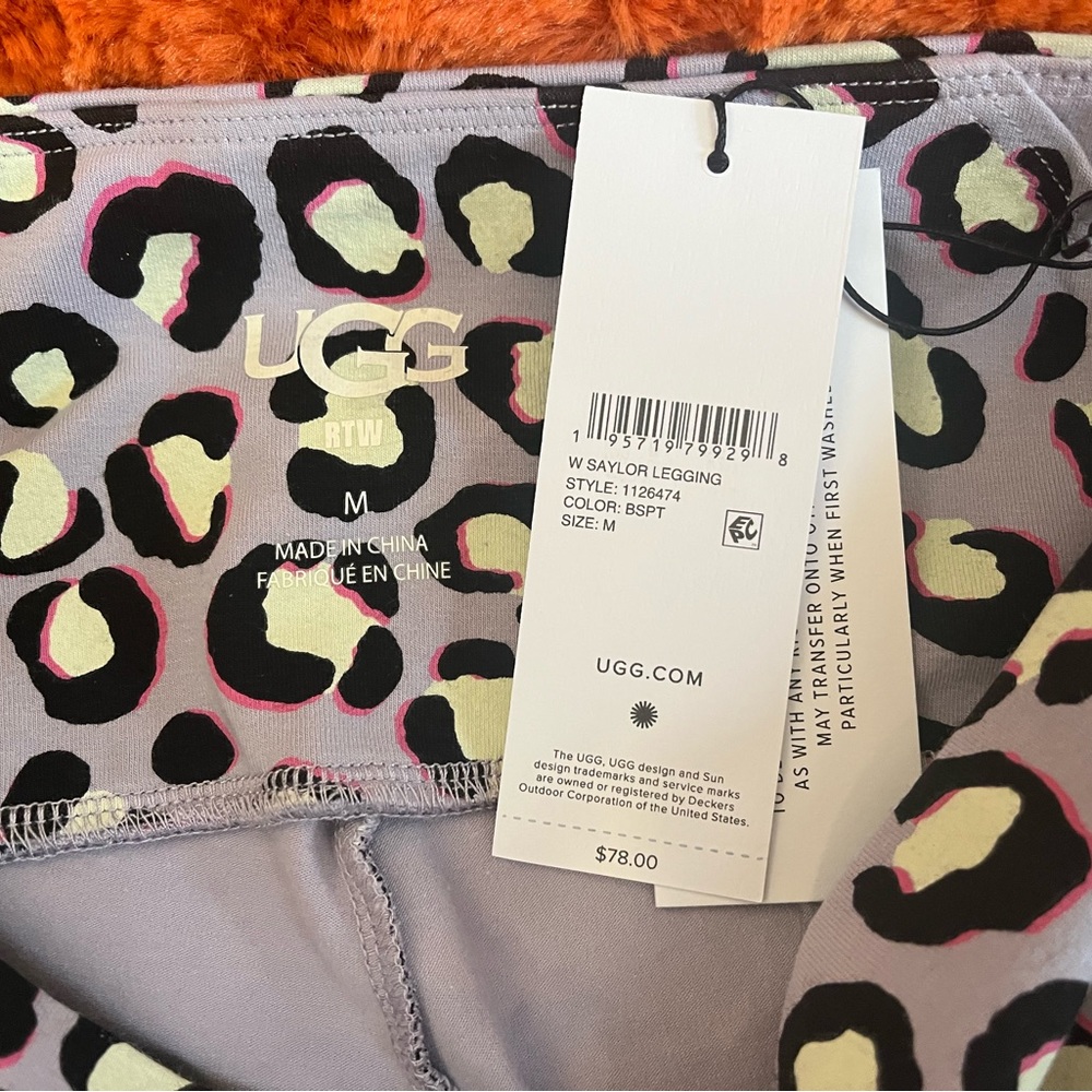❣️🆕UGG Purple&Black Animal Print Saylor Leggings❣️ - Picture 7 of 10